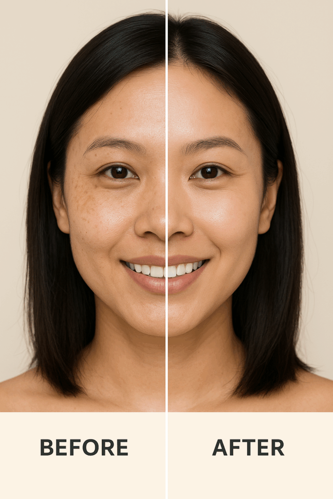 Ảnh minh hoạ: Kết quả trẻ hóa da toàn diện sau set tái tạo da tại SBC