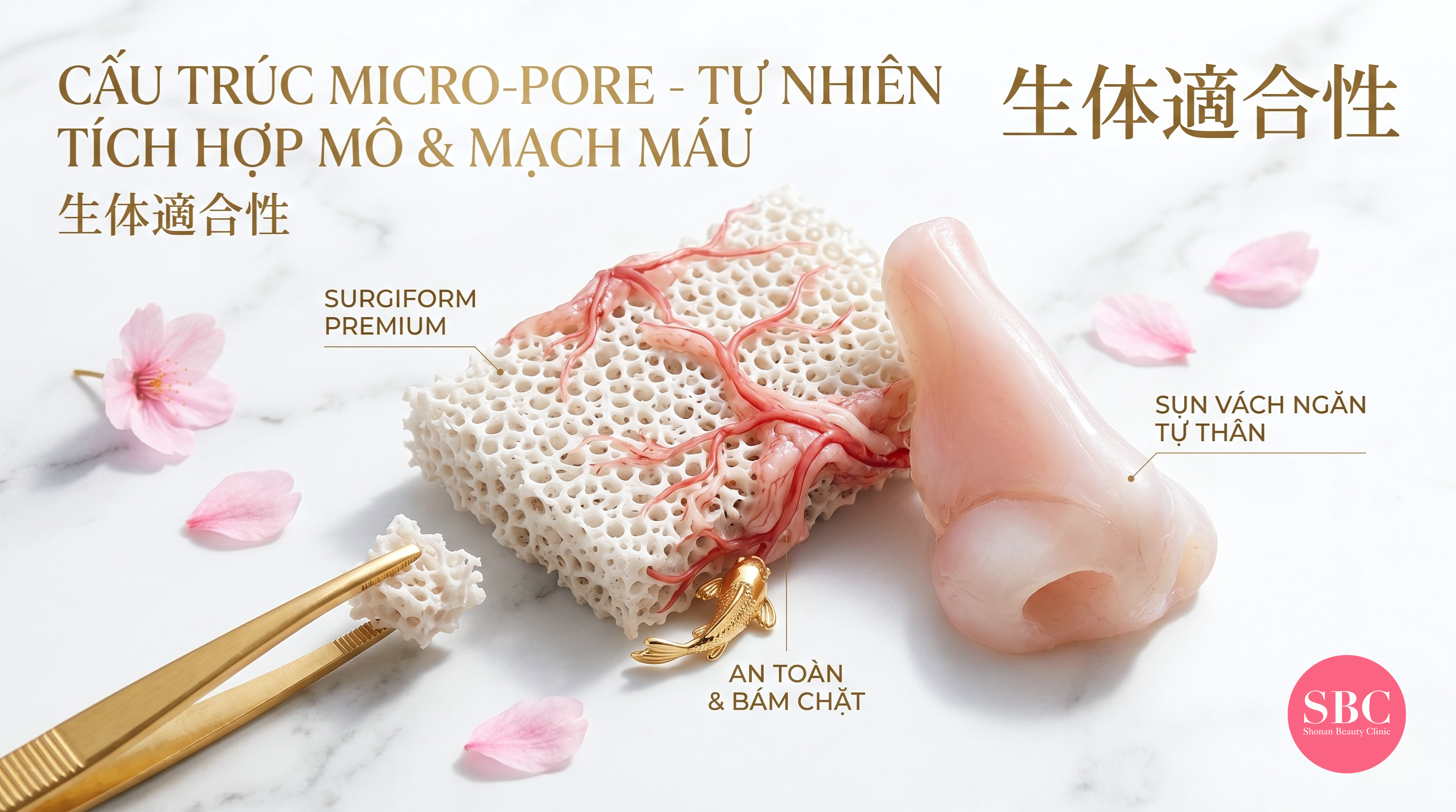 Công nghệ Micro-pore độc quyền trên sụn Surgiform Premium