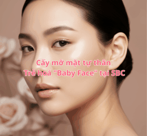 Hình ảnh gương mặt baby face đầy đặn, căng bóng sau phẫu thuật cấy mỡ mặt tự thân tại Viện thẩm mỹ SBC