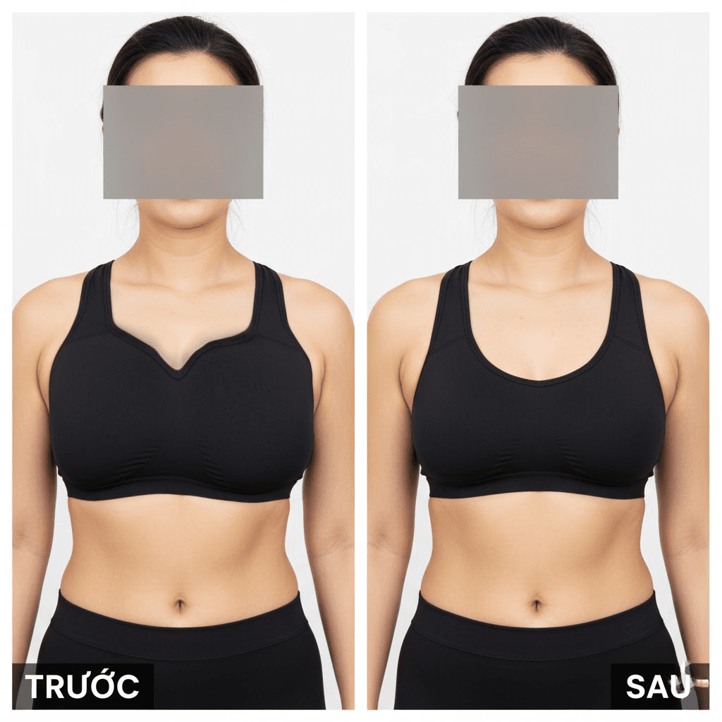  Hình ảnh trước và sau hút mỡ ngực nữ, giảm kích thước vòng 1 an toàn tại Viện thẩm mỹ SBC