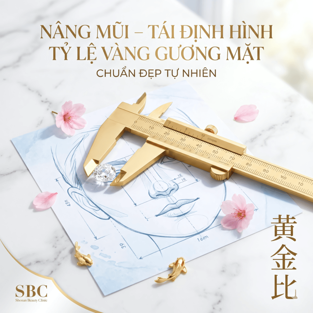 Nâng mũi SBC Ratio – Giải pháp tái định hình dáng mũi dựa trên tỷ lệ vàng, mang lại vẻ đẹp hài hòa, chuẩn tự nhiên cho gương mặt Á Đông.