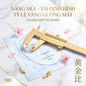 Nâng mũi SBC Ratio – Giải pháp tái định hình dáng mũi dựa trên tỷ lệ vàng, mang lại vẻ đẹp hài hòa, chuẩn tự nhiên cho gương mặt Á Đông.