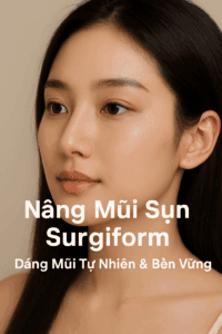 Dáng mũi tự nhiên sau khi nâng sụn Surgiform tại SBC