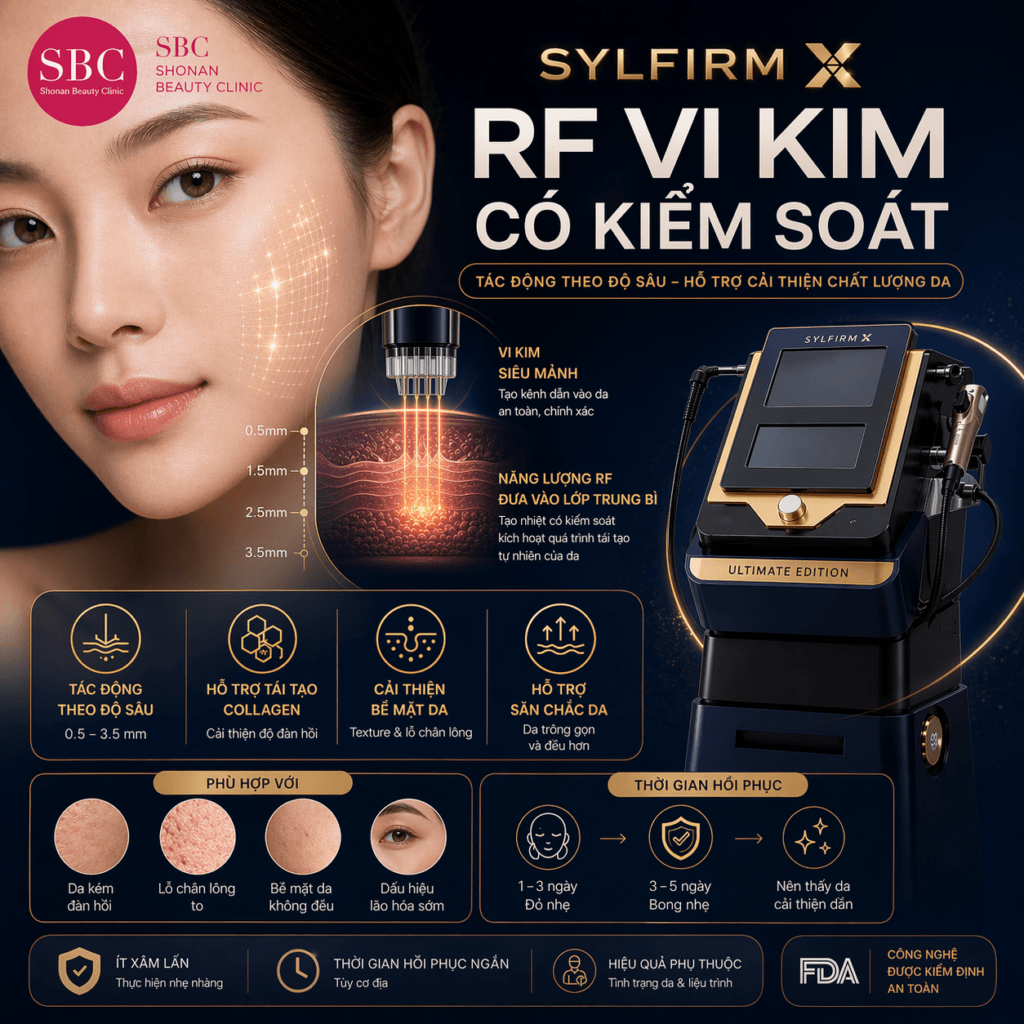 Sylfirm X là công nghệ gì? Cơ chế sóng kép PW/CW 1 Sylfirm X Vi kim RF