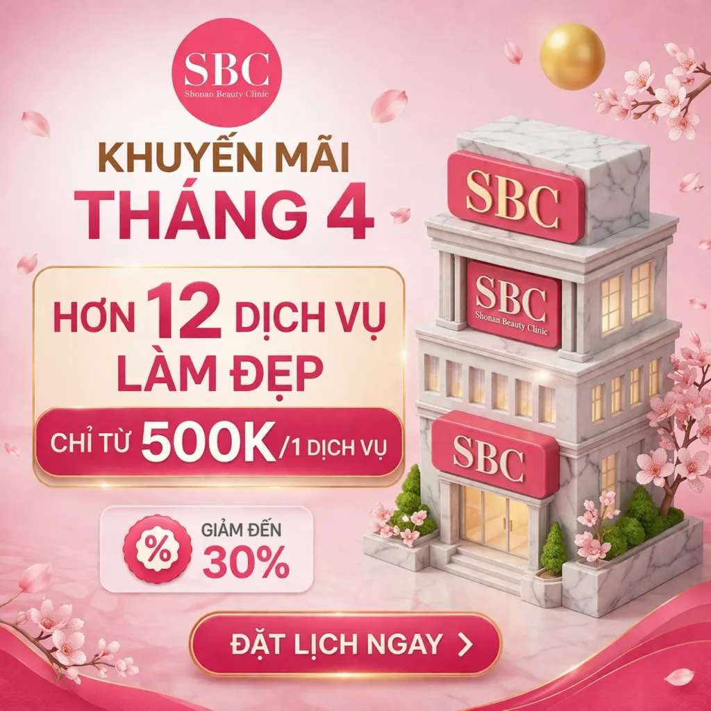 Ưu đãi thẩm mỹ tháng 4 tại viện thẩm mỹ SBC