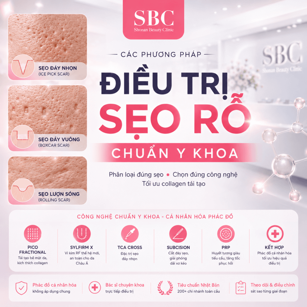 Các Phương Pháp Điều Trị Sẹo Rỗ Chuẩn Y Khoa Hiệu Quả 1 Các phương pháp điều trị sẹo rỗ chuẩn y khoa