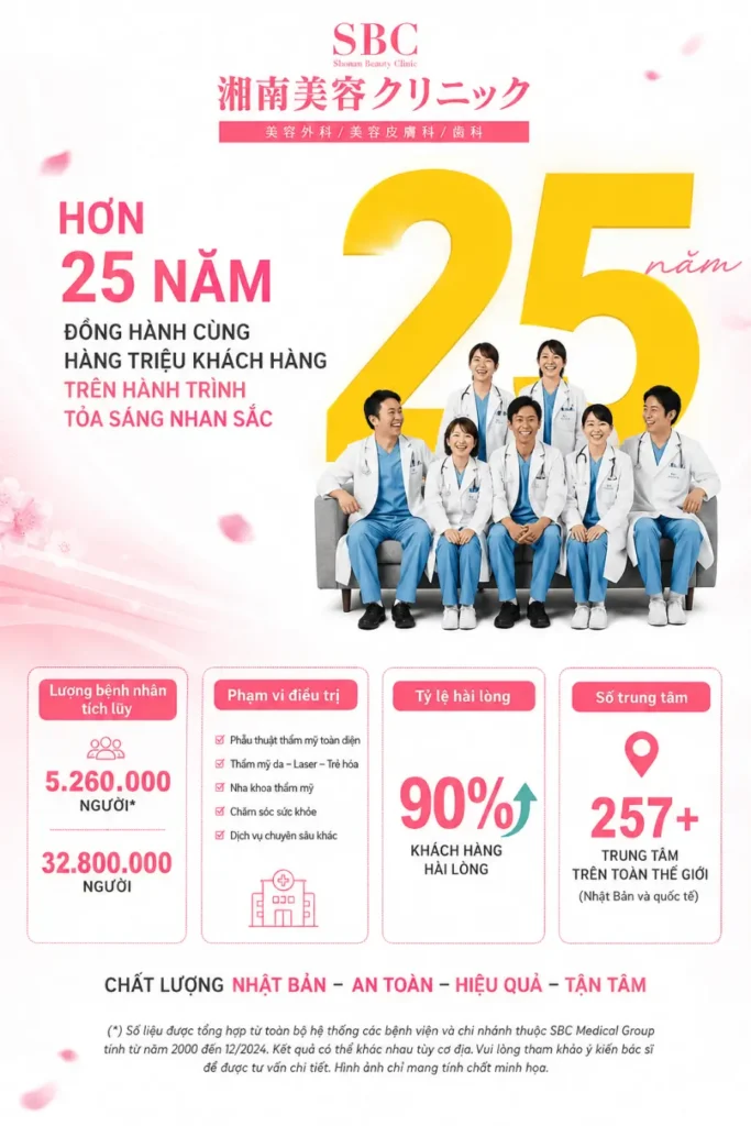 Viện thẩm mỹ SBC 25 năm uy tín