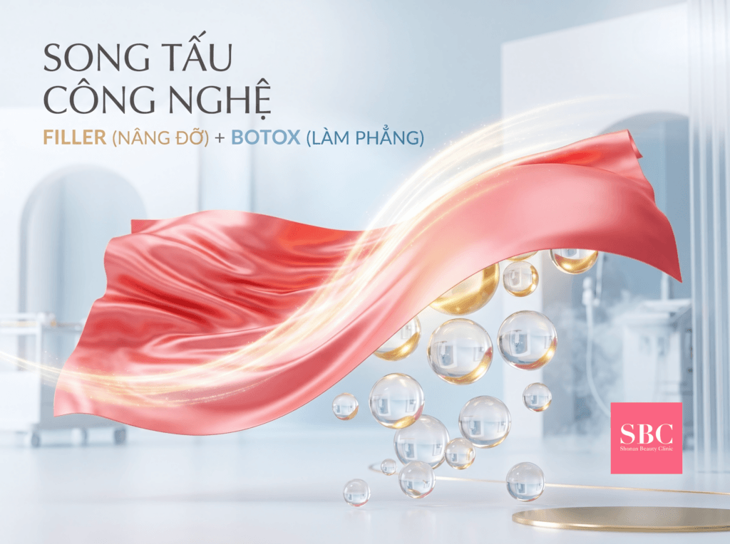 Tiêm Filler Khuôn Mặt – Chỉnh Hình Tự Nhiên, An Toàn Tại SBC 7 Sự bổ trợ hoàn hảo giữa Filler (phục hồi thể tích mất đi) và Botox (làm phẳng nếp nhăn động) trong phác đồ trẻ hóa nâng cao.
