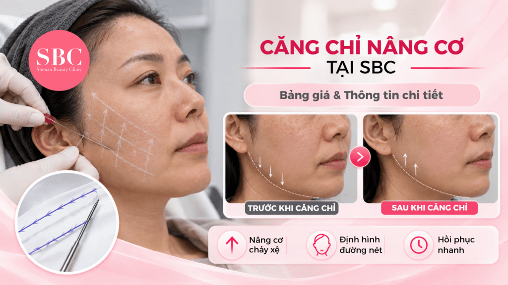 Căng chỉ nâng cơ tại SBC: Bảng giá & Thông tin chi tiết 1 Căng chỉ nâng cơ tại SBC: Bảng giá & Thông tin chi tiết